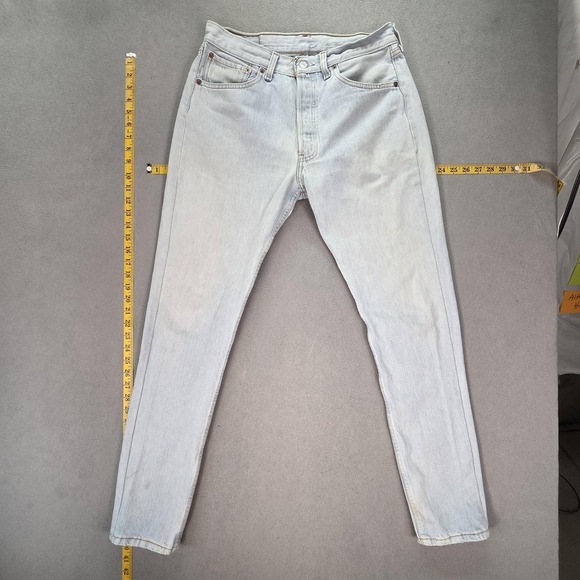 Levi's Other - VTG Levis 501 Jeans Mens Light Wash Blue Button Fly USA 25x30